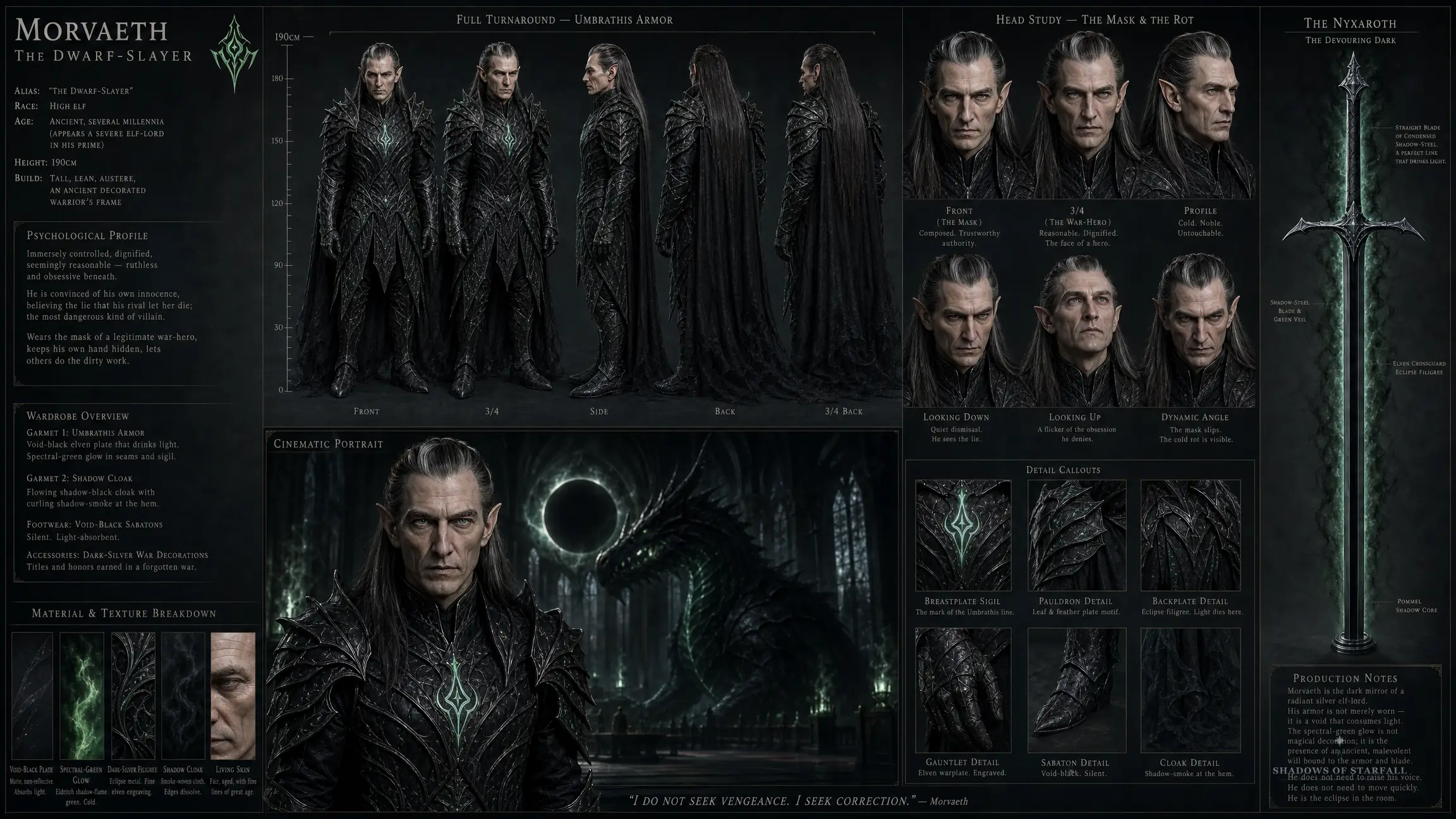 Design-Sheet von Morvaeth