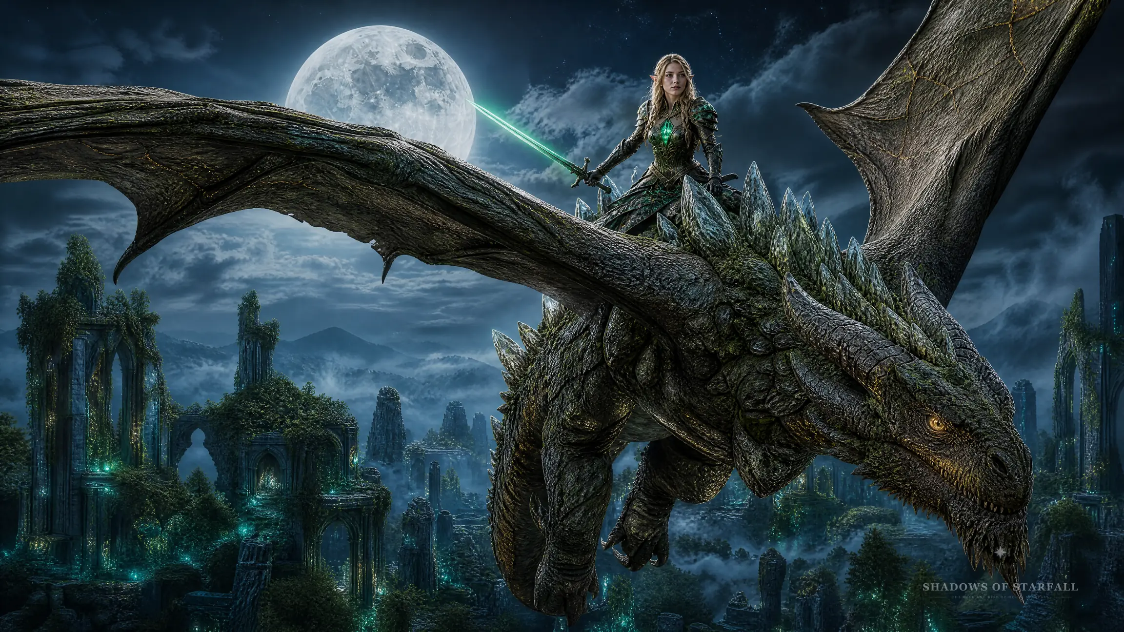 Cindeya Sternenfall mit ihrem Drachen Paelias